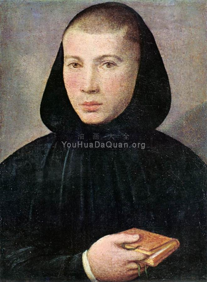 Portrait of a Young Benedictine - 乔万尼·弗朗切斯科·卡洛托